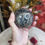 Miniature : Sphère de pierre de lune noire - 6,75 cm - AA