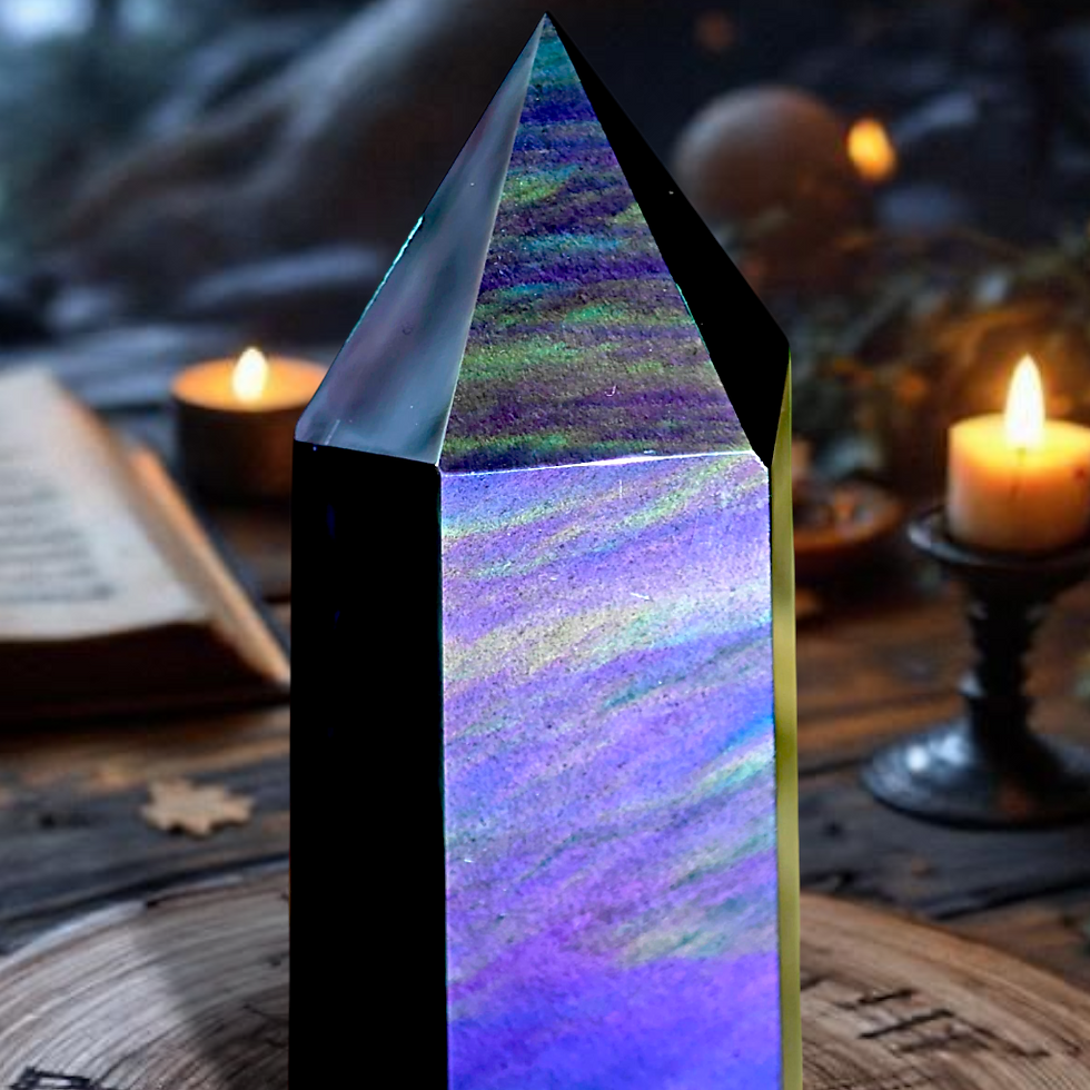 Tour obsidienne arc en ciel
