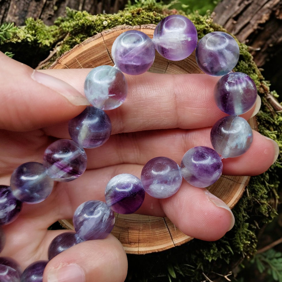 Miniature : Bracelets de fluorite arc-en-ciel