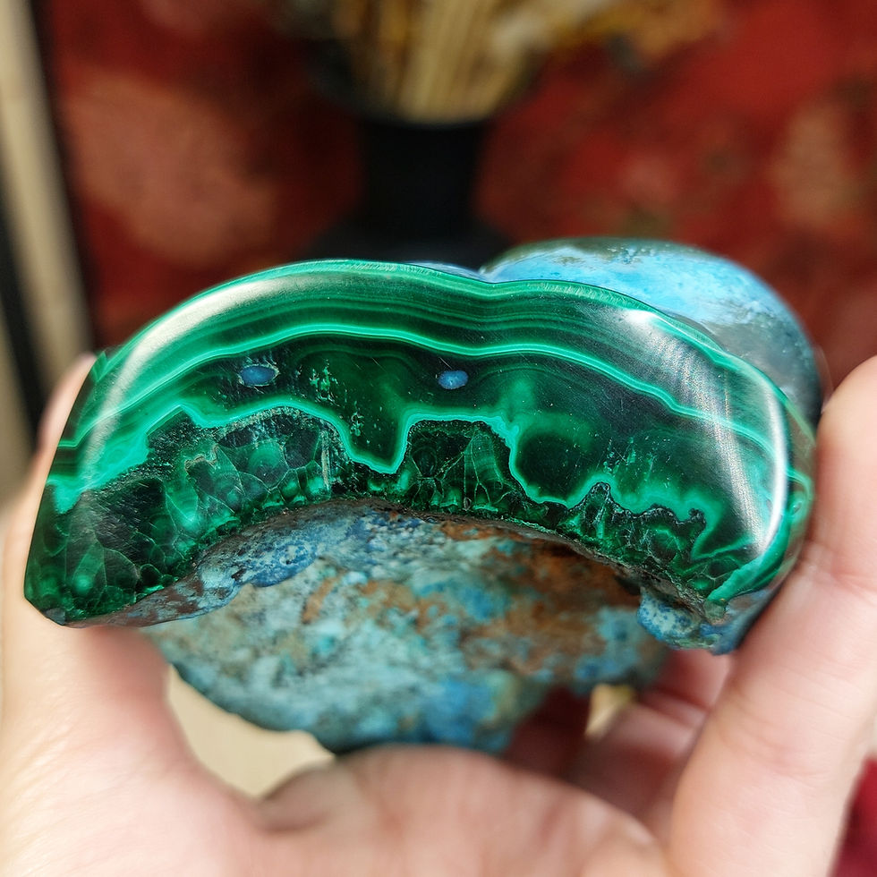 Miniature : Pierre de Malachite Chrysocolle
