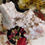 Miniature : Améthyste rose et agate sur stand en acier