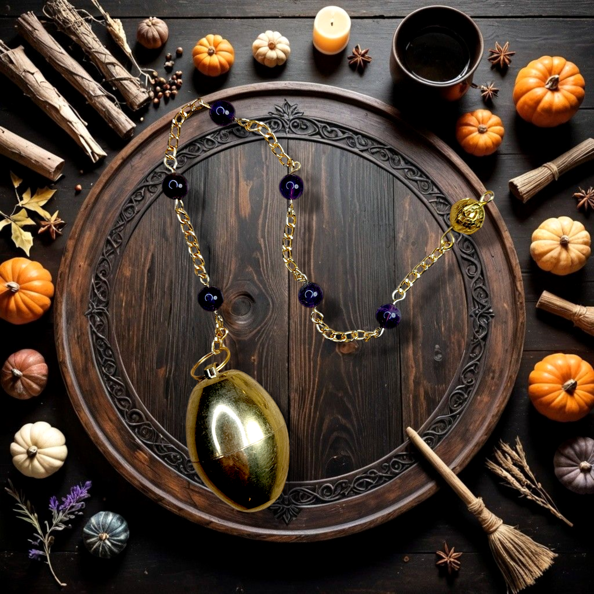 Pendule à chambre à témoin et améthyste