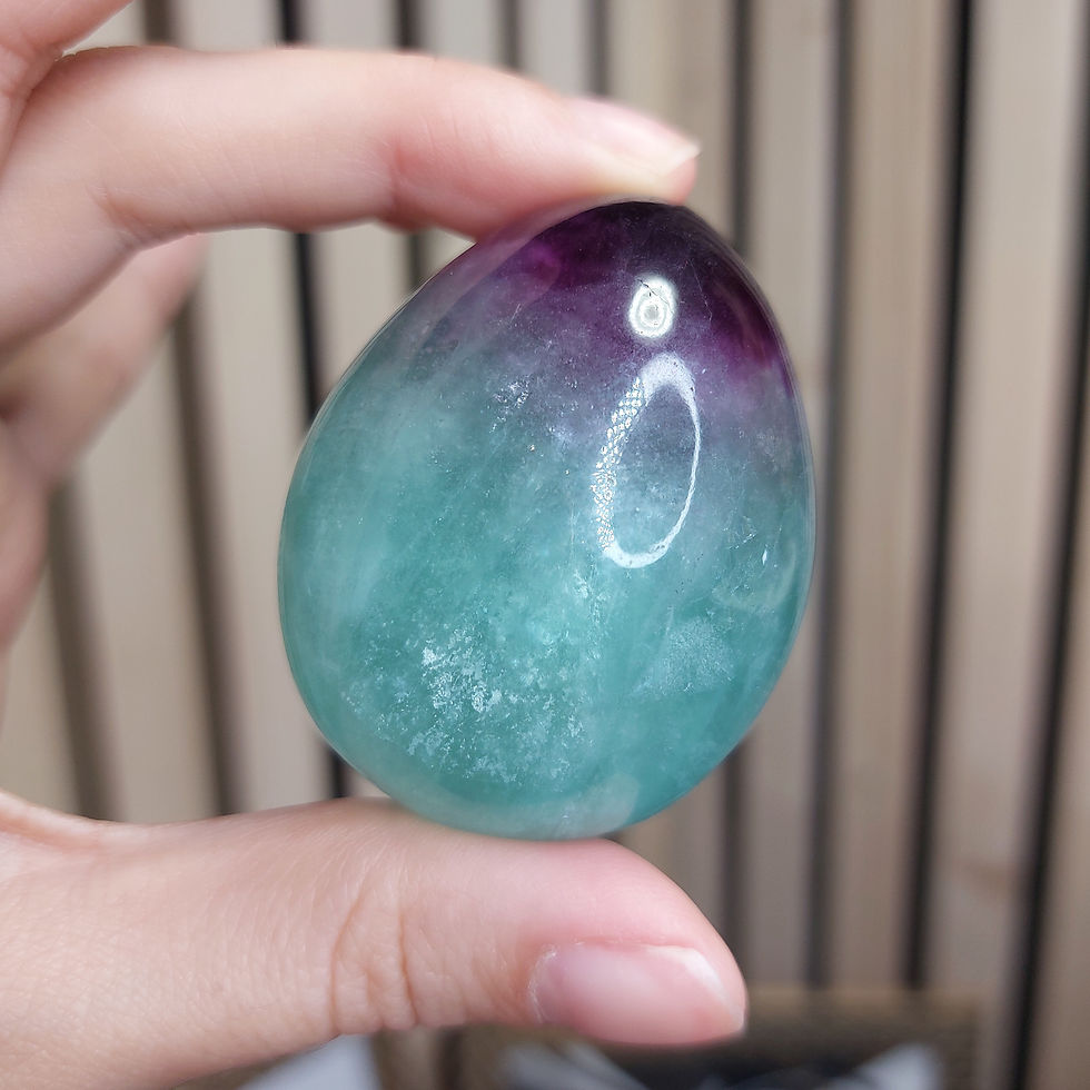 Miniature : Œufs de fluorine bleue et violette - A+