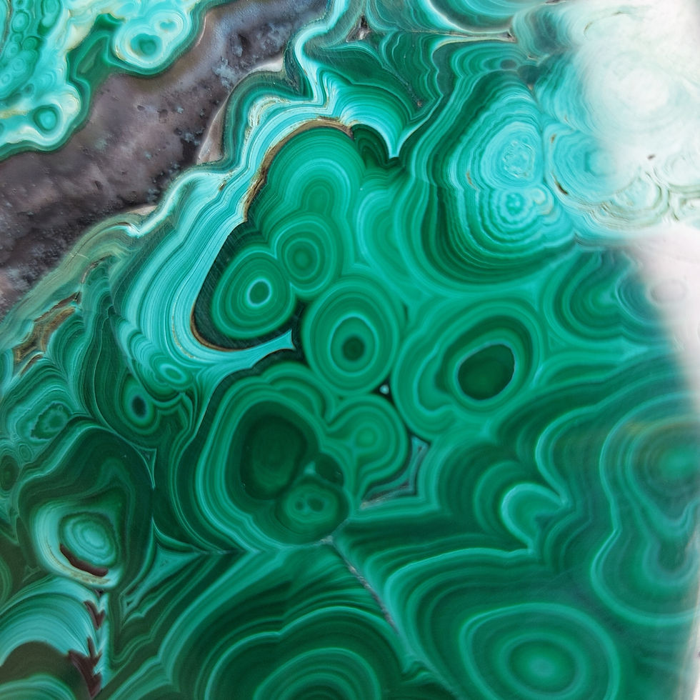 Miniature : Tranche de malachite chrysocolle