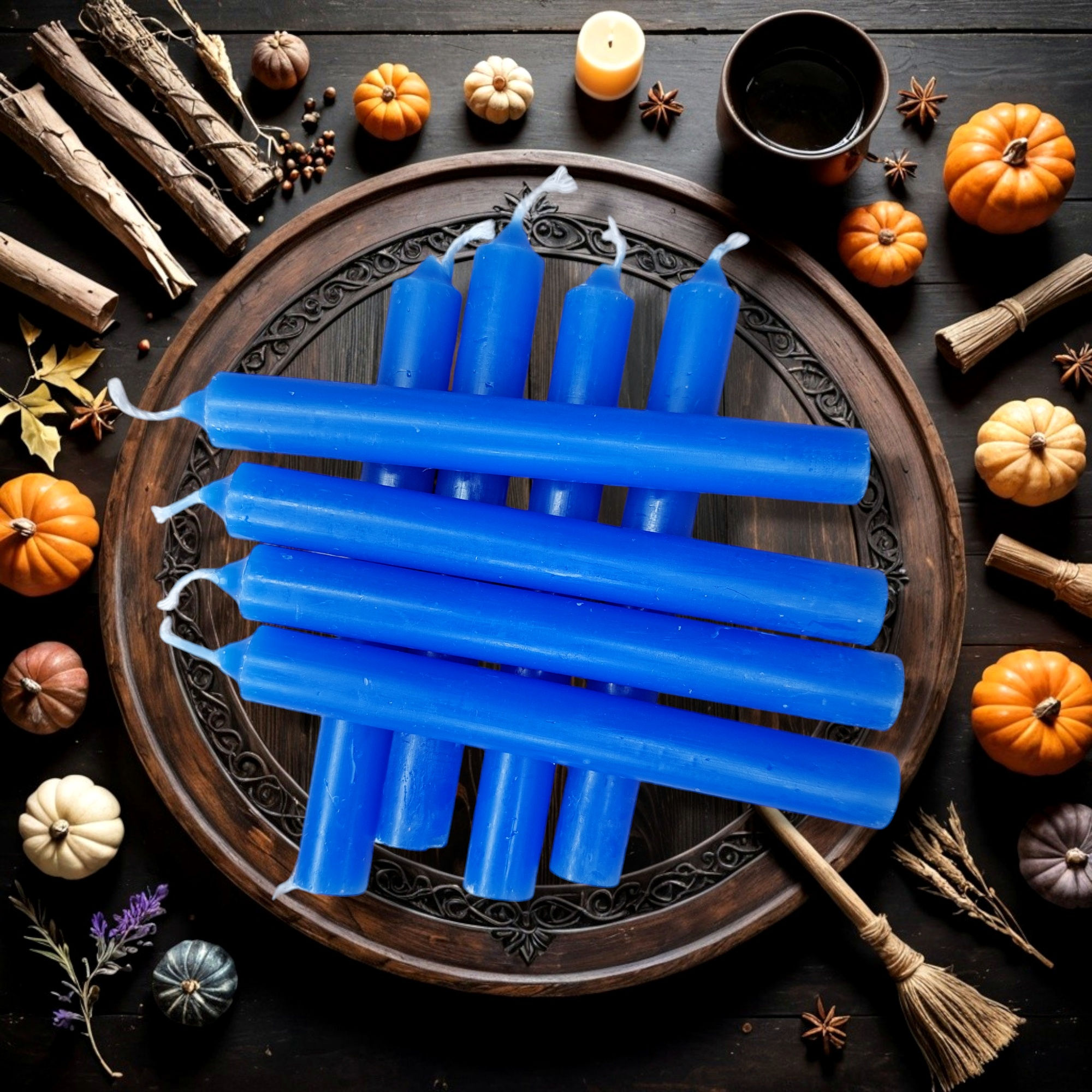 Mini bougies rituels - Bleu