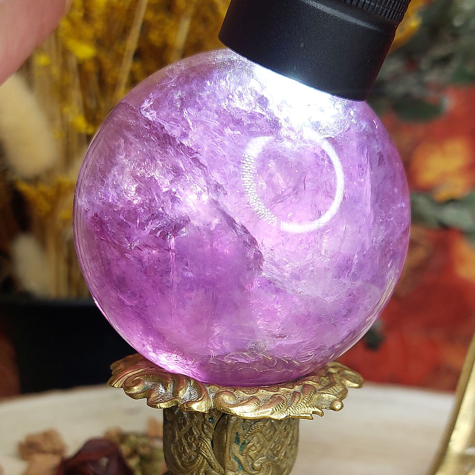 Miniature : Sphère de fluorite rose
