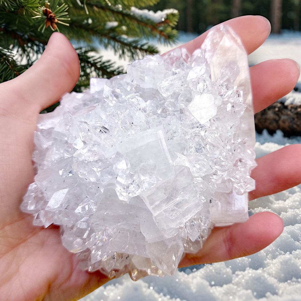Miniature : Amas d'Apophyllite - AAA+