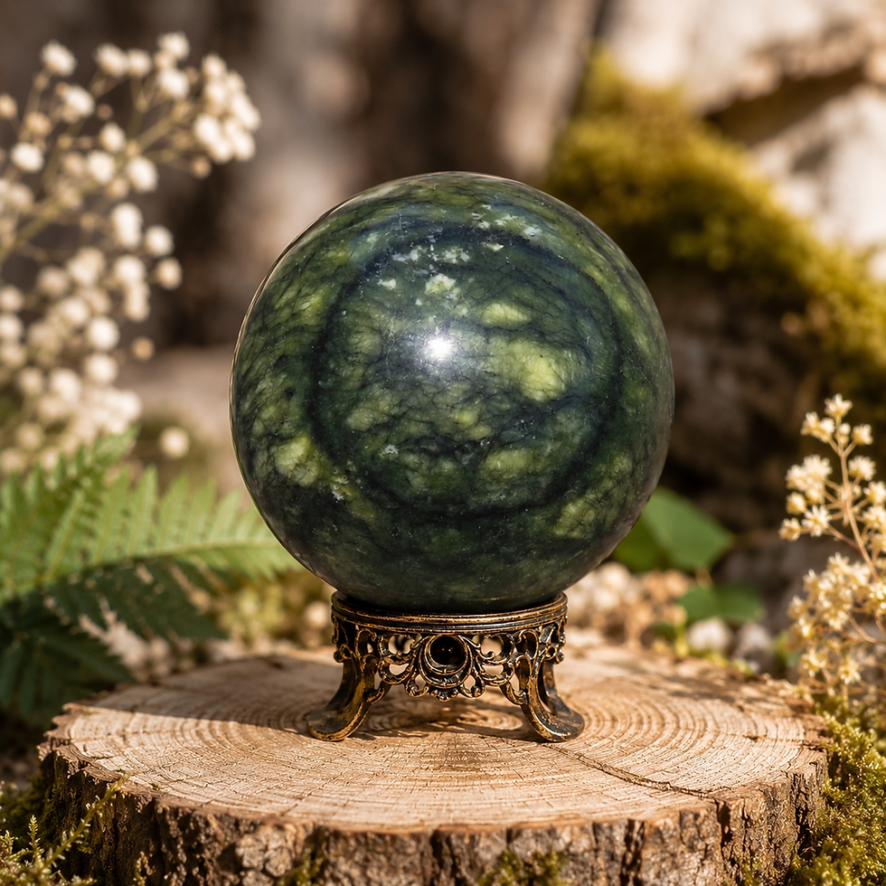 sphère de serpentine