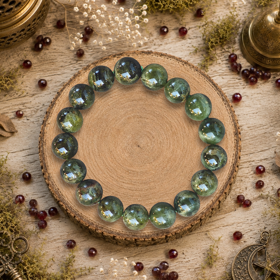 Bracelet de grenat grossulaire AA