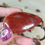 Miniature : Pendentif de cinabre sur cordon réglable et perles d'agate - AA