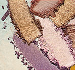 Cosmetic texture eye shadow metallic and