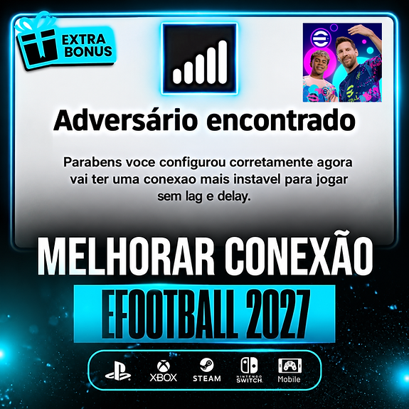 melhorar conexao efootball