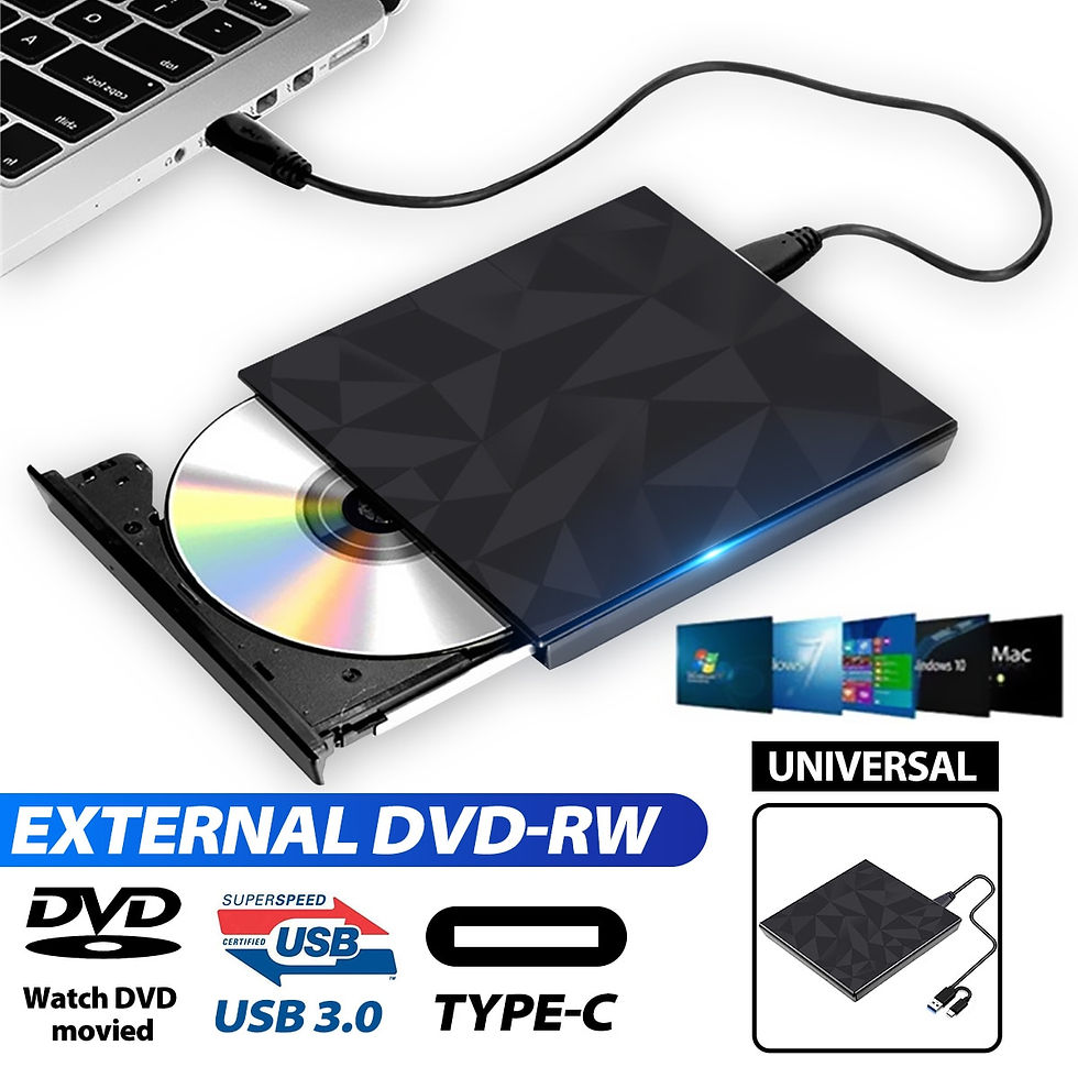 Usb 3.0 & tipo c dvd drive, cd  gravador externo de DVD-RW jogadores