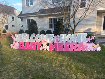 Baby lawn sign yard card New Baby Yard Sign Stamford Greenwich Norwalk, Darien Fairfield baby lawn sign birthday
