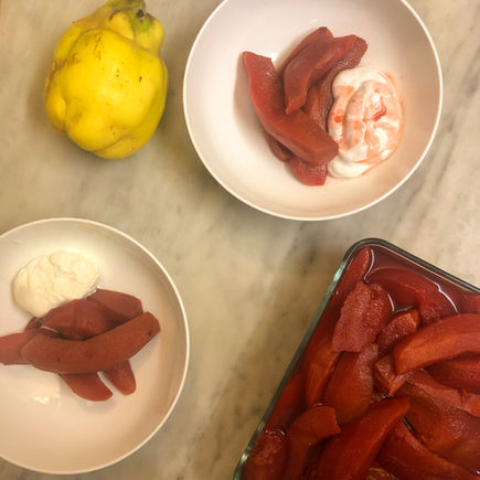 Poached Quince