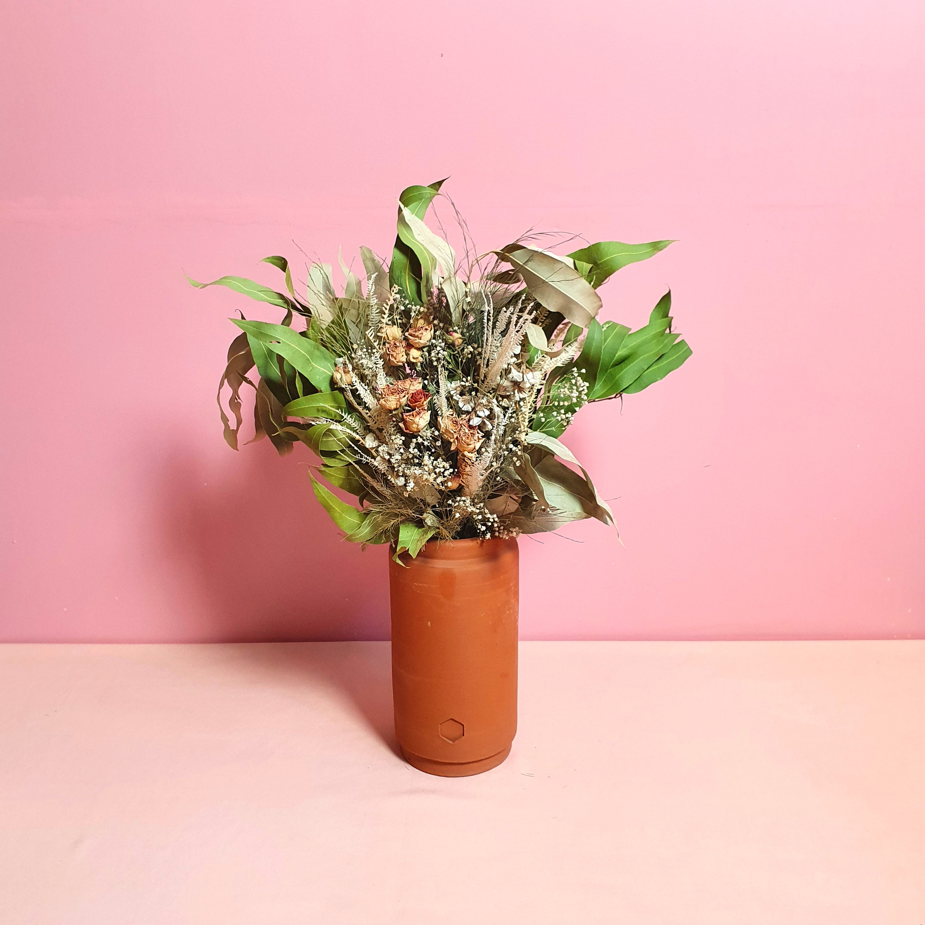 arranjo menina rosa - g | vaso alto