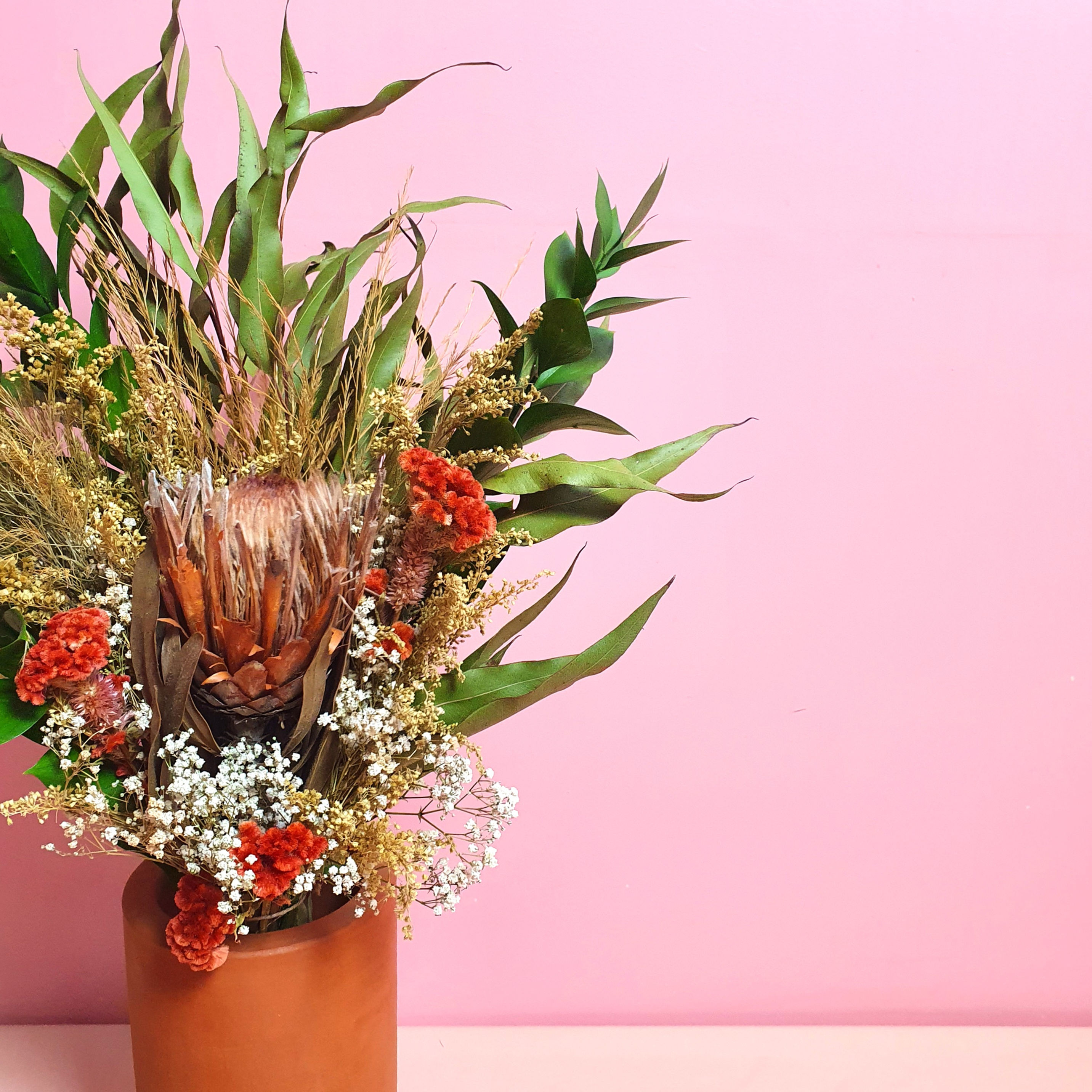 arranjo rainha dos raios - g | alto base redonda