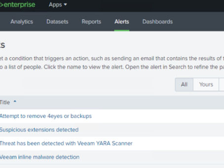 Forward Critical Veeam Events to Splunk