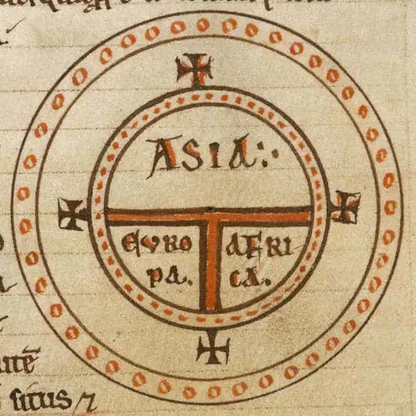 Cópia de 1472 do Etymologiae, XIV: de terra et partibus