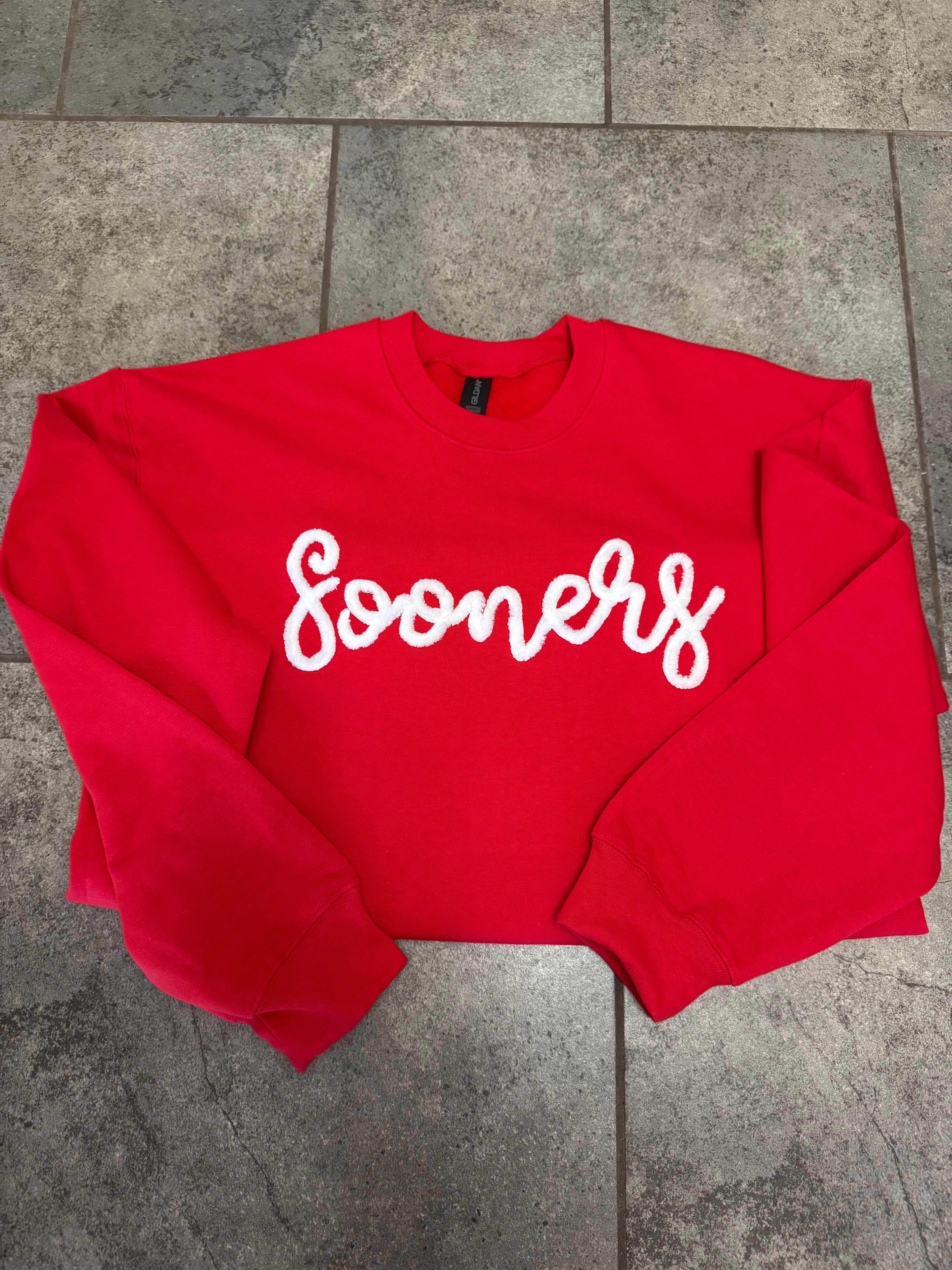 Chenille Yarn Sweatshirt