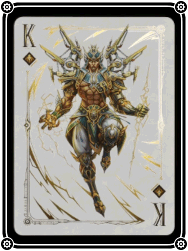 Aethercore Card - Amun Ra, King of Diamonds