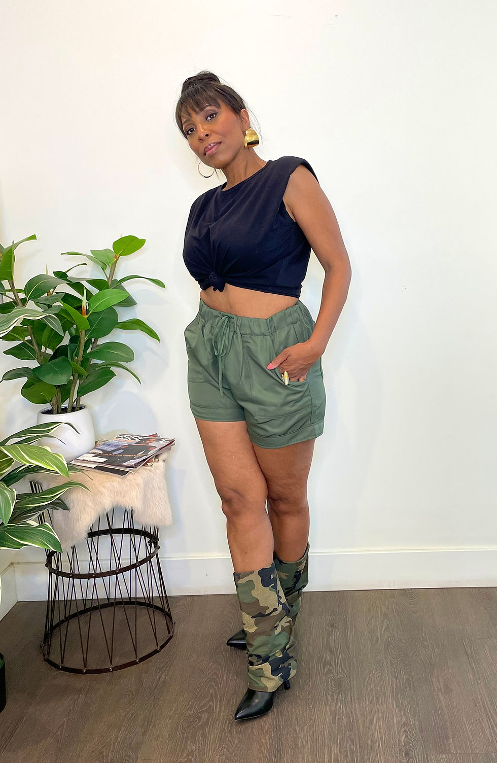 Thumbnail: Leggo High Waist Walking Shorts