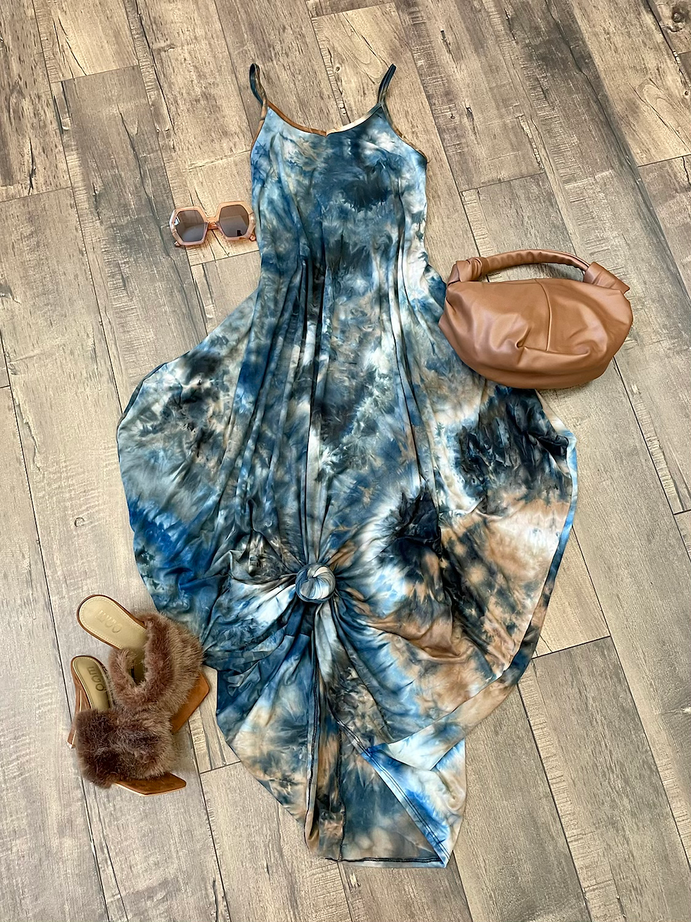 Thumbnail: Island Gyal Tie-Dye Maxi-Orange