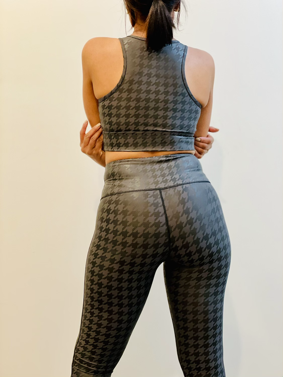 Thumbnail: Werk Out-2 pc. Set-Houndstooth Print