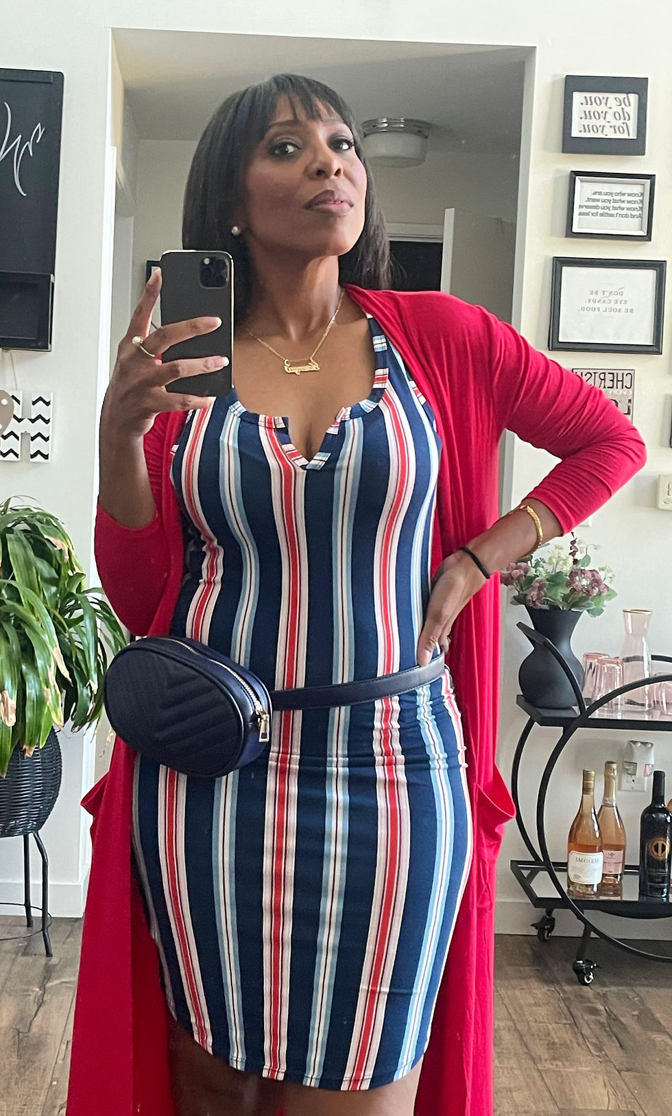 Thumbnail: Summertime Fine Midi Dress-Multi