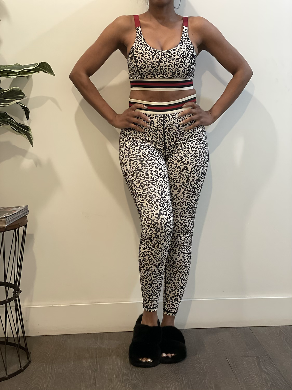 Thumbnail: Werk Out-2 pc. Set-Leopard Print