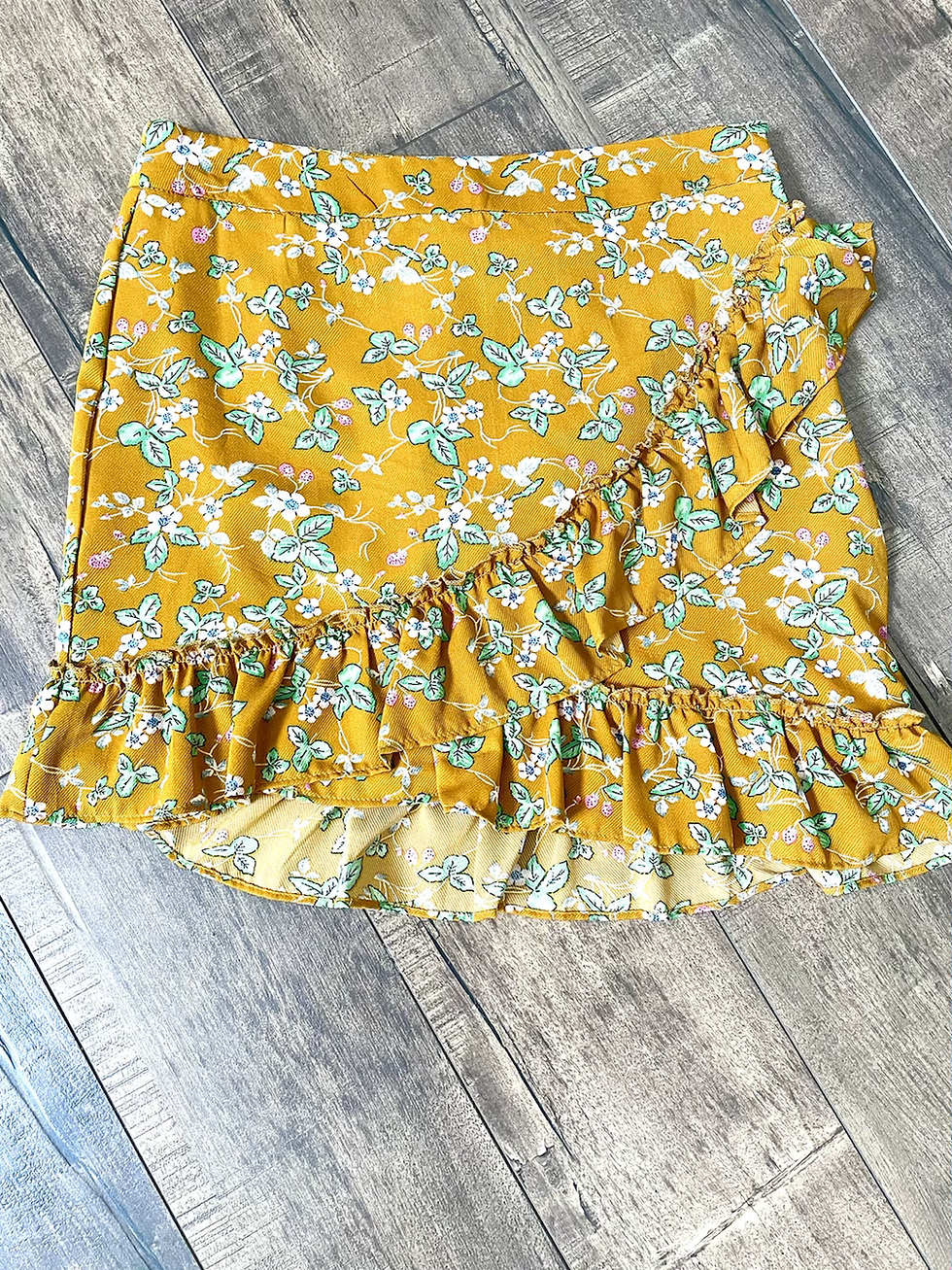 Thumbnail: Short 'n Sassy Floral Ruffle Skirt