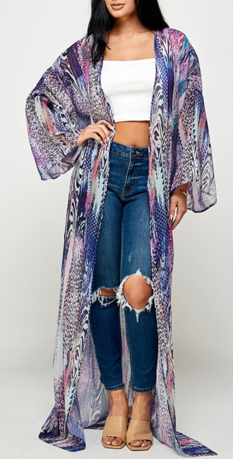 Thumbnail: Purple Hues Kimono Cardigan