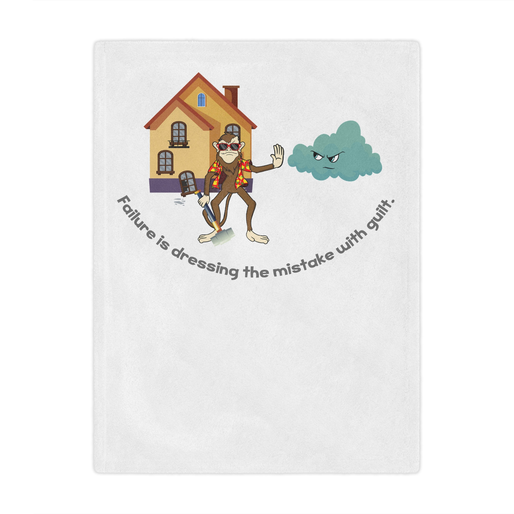Failure is dressing the mistake with guilt - Microfiber Blanket