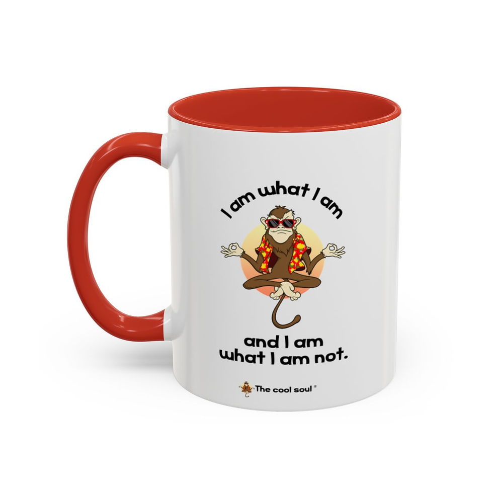 Thumbnail: I am what I am and I am what I am not - Accent Coffee Mug (11, 15oz)