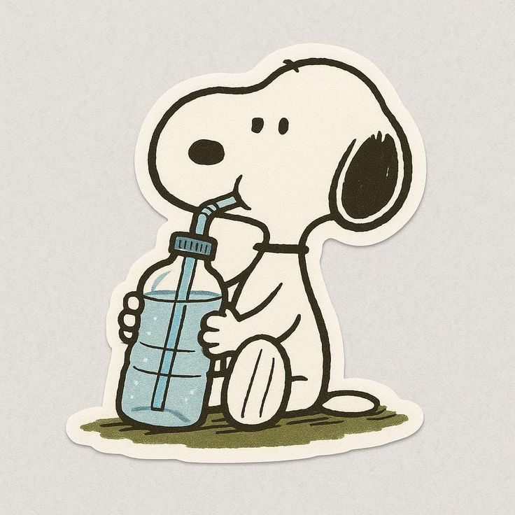 High Quality 2_ Snoop Hydrate Sticker l Custom Cartoon Stickers l Drink Water Reminder Sti
