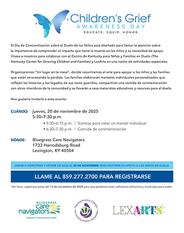 Children's Grief Awareness Day_FLYER_2025_Spanish.png