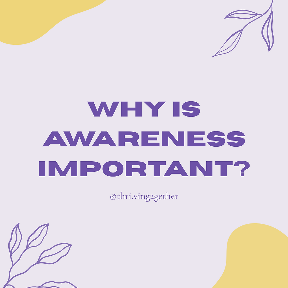 Why Is AWARENESS Important?