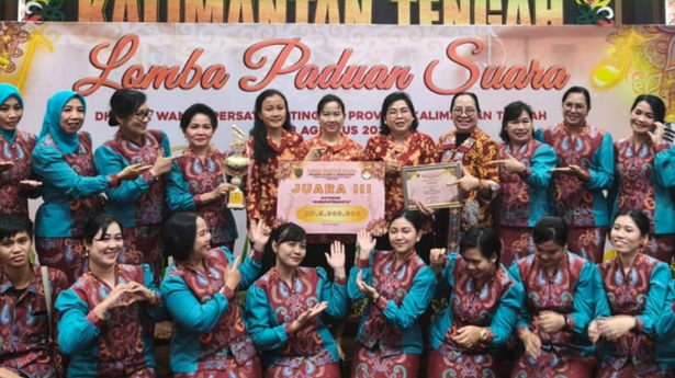 DWP Katingan Raih Juara III Paduan Suara Kalteng