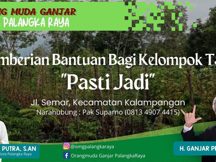 Orang Muda Ganjar (OMG) Palangka Raya Dukung Petani Kalampangan dan Pariwisata Kereng Bangkirai