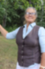 Grey V Neck Vest