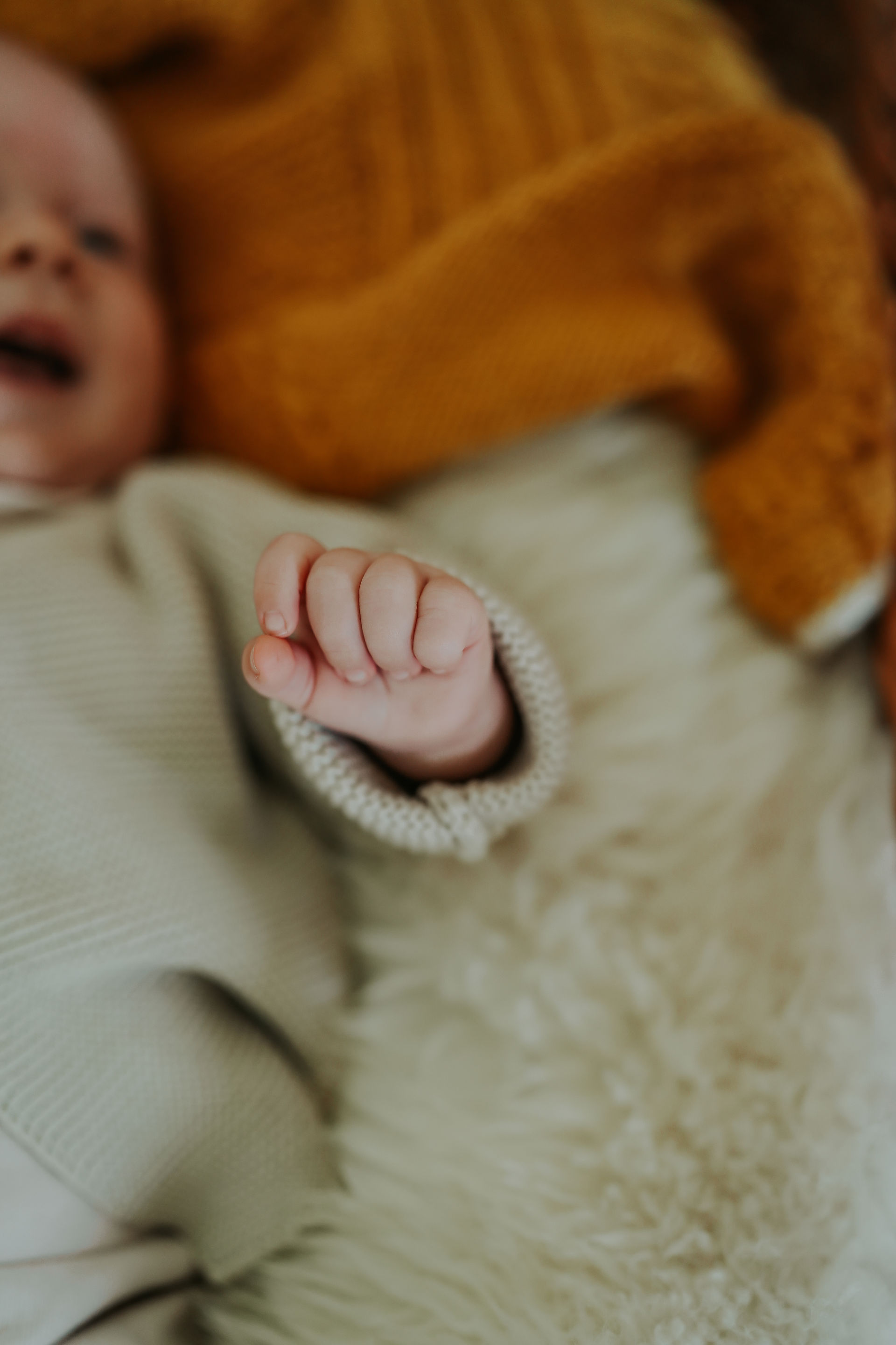 Natural, at-home newborn photoshoot in Basel