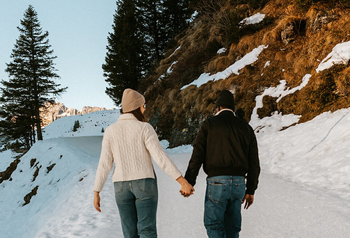 Couples photoshoot in Engelberg Switzerland