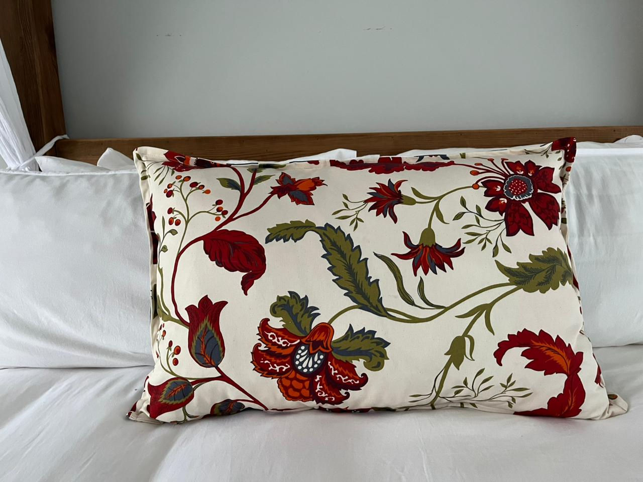 Flower and Blue stripe