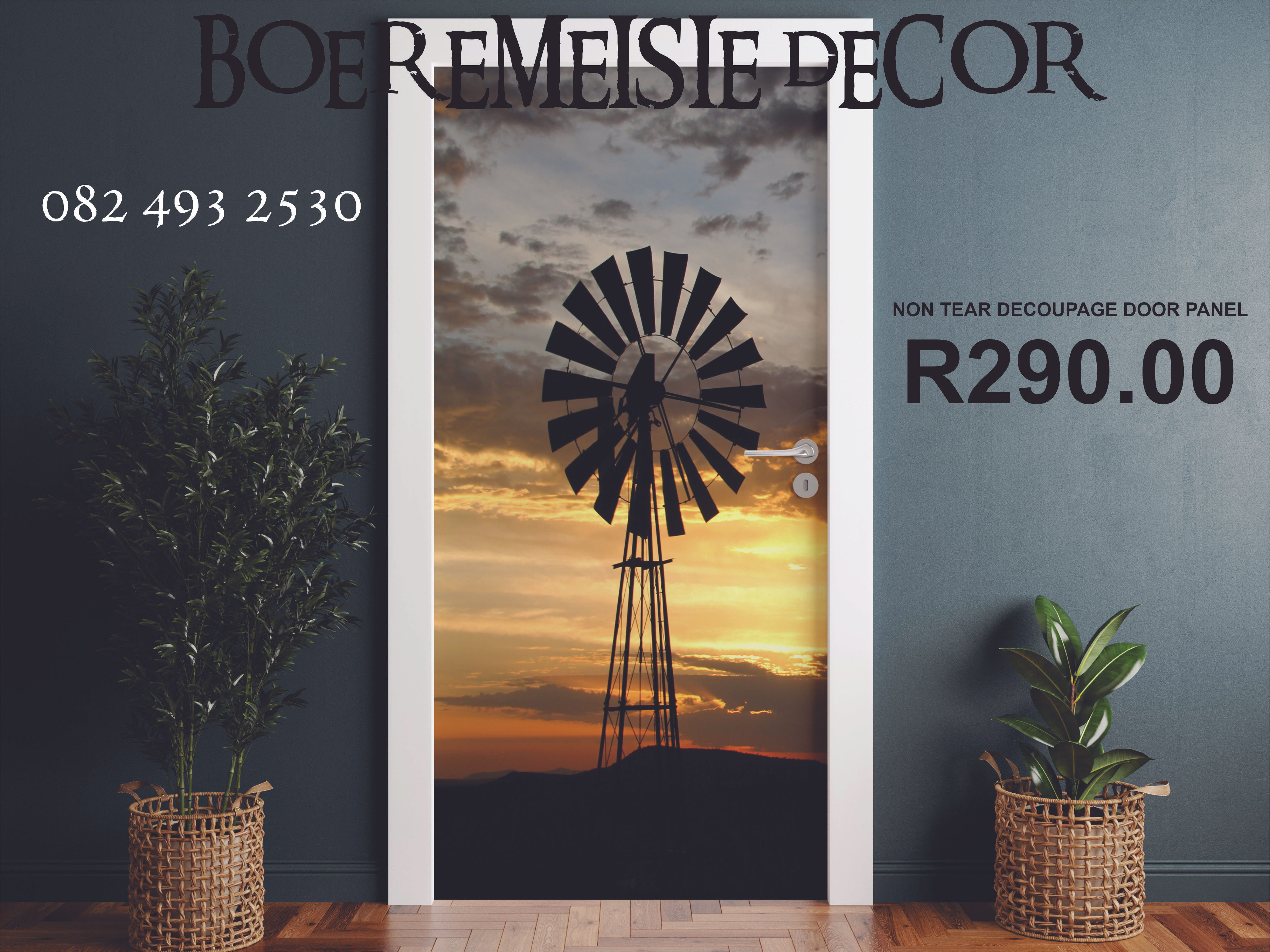 Non Tear Decoupage Door Paper 008