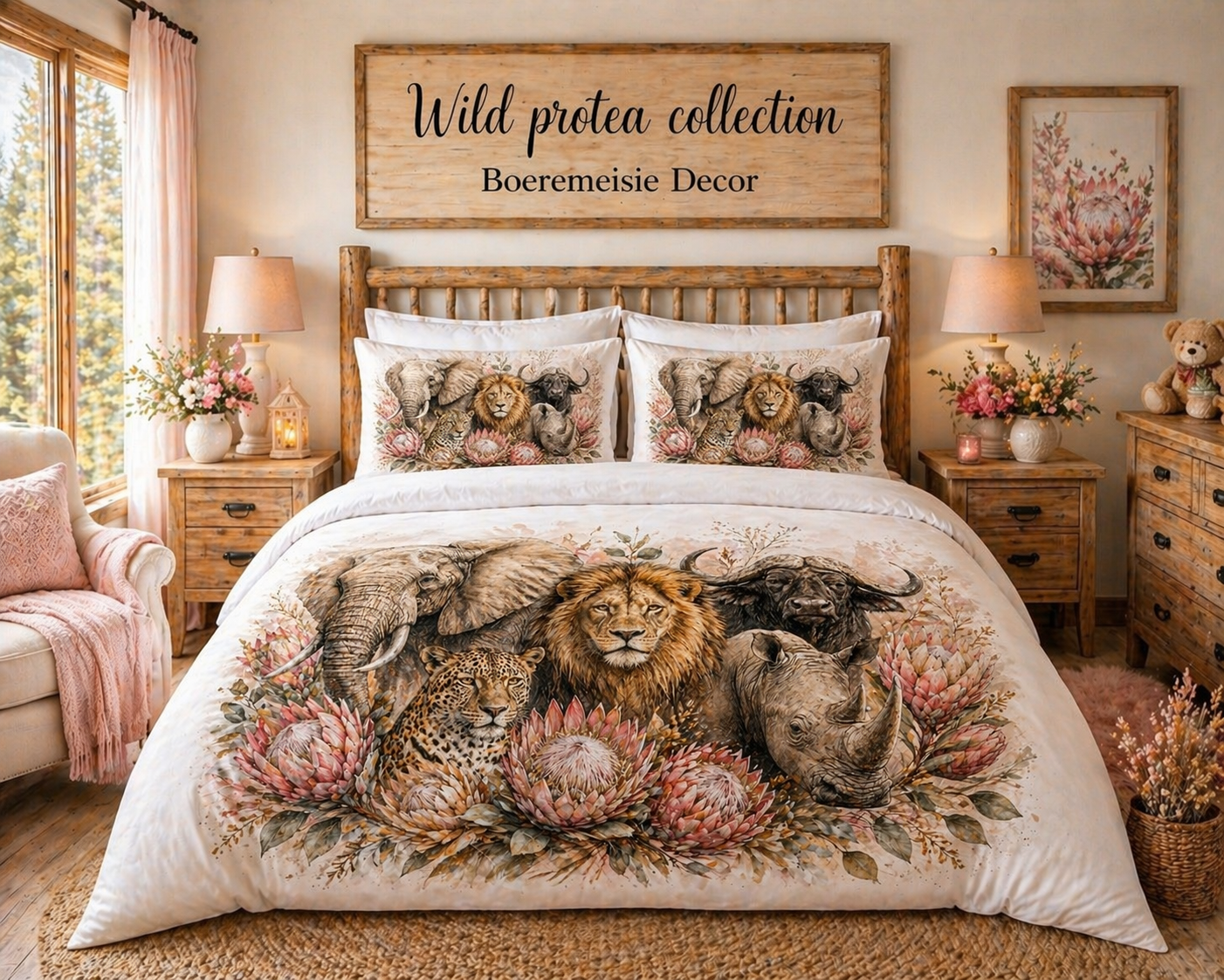 Girly White Big 5 - Comforter