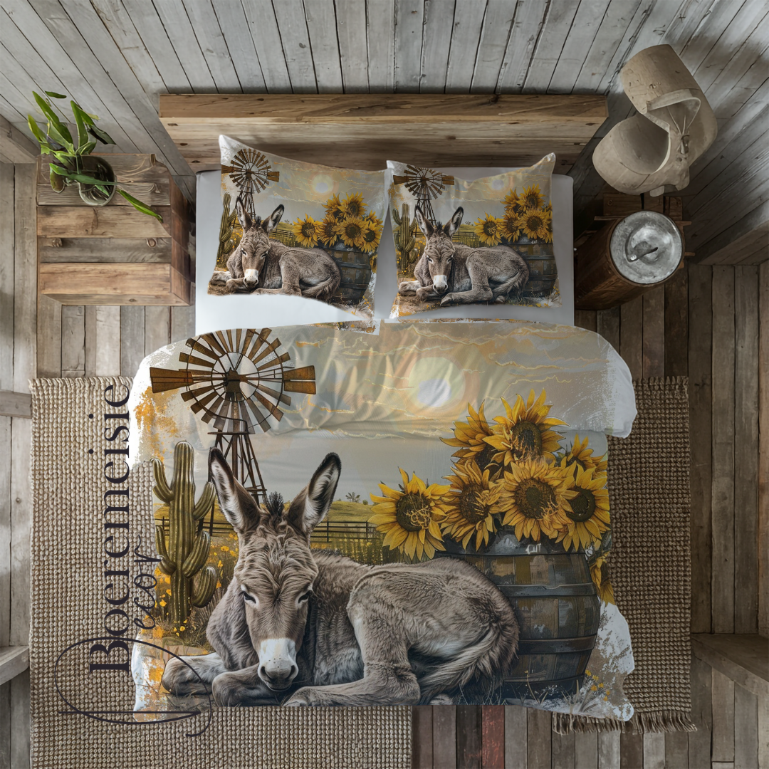Donkey Sunflower Comforter