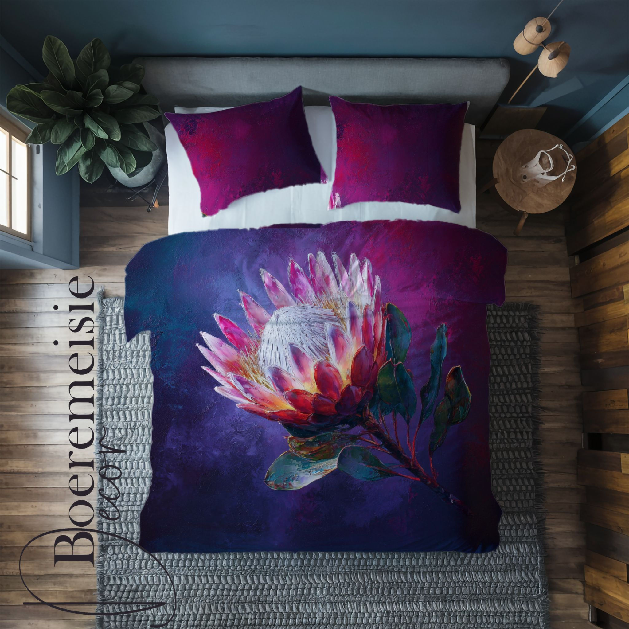 Protea purple splash