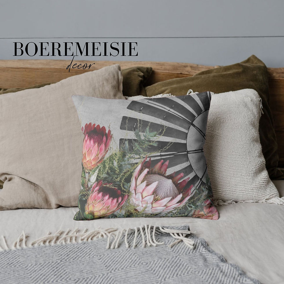 windpomp protea velvet scatter cushion