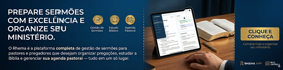 organize seus sermões