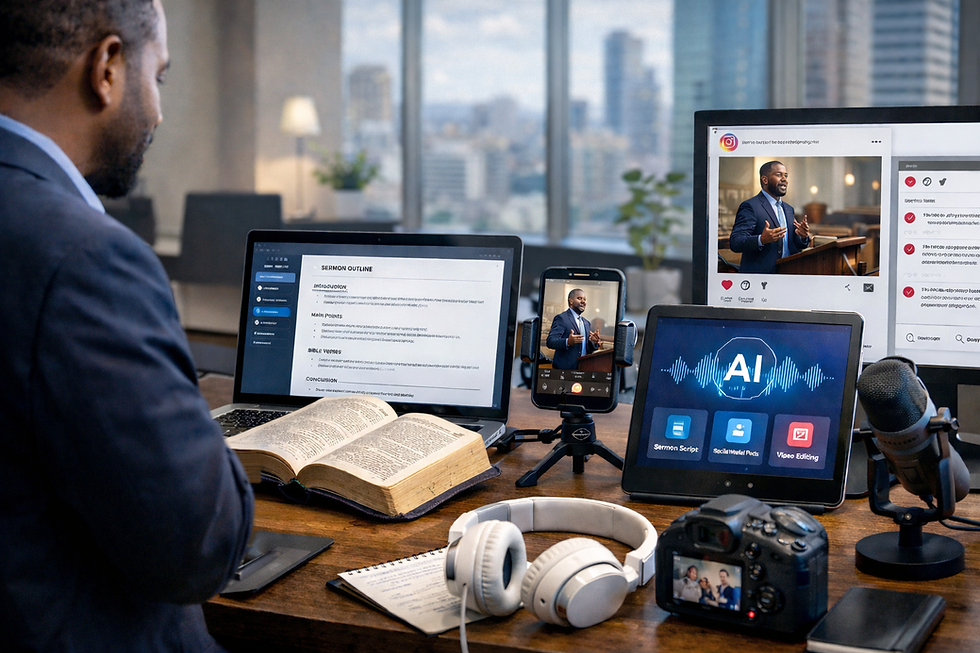 pregador preparando sermão